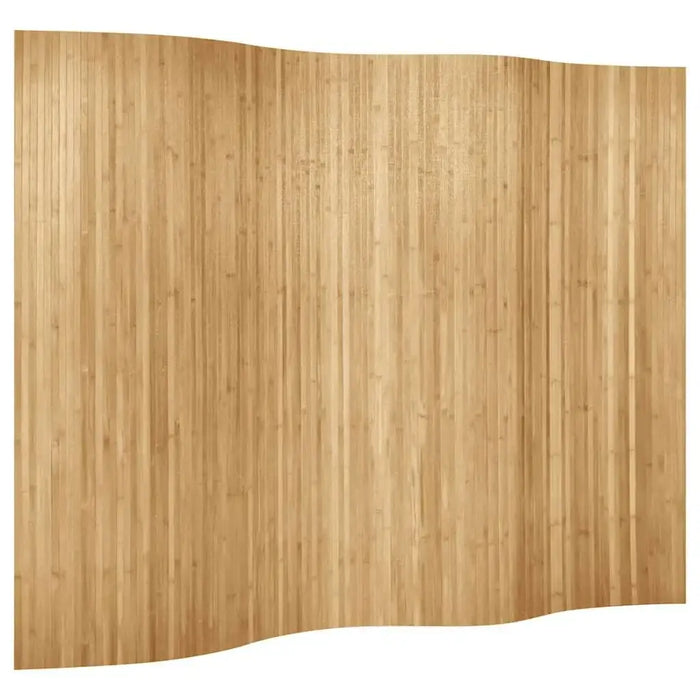 Wooden screen with a natural finish on a white background