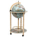 Decorative globe with stand on a white background