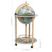 Decorative globe with stand on a white background