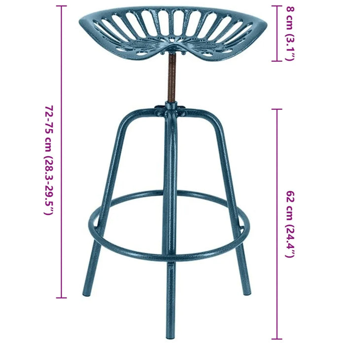 Bar Tractor Chair in Blue - Little and Giant Explorers Esschert Design