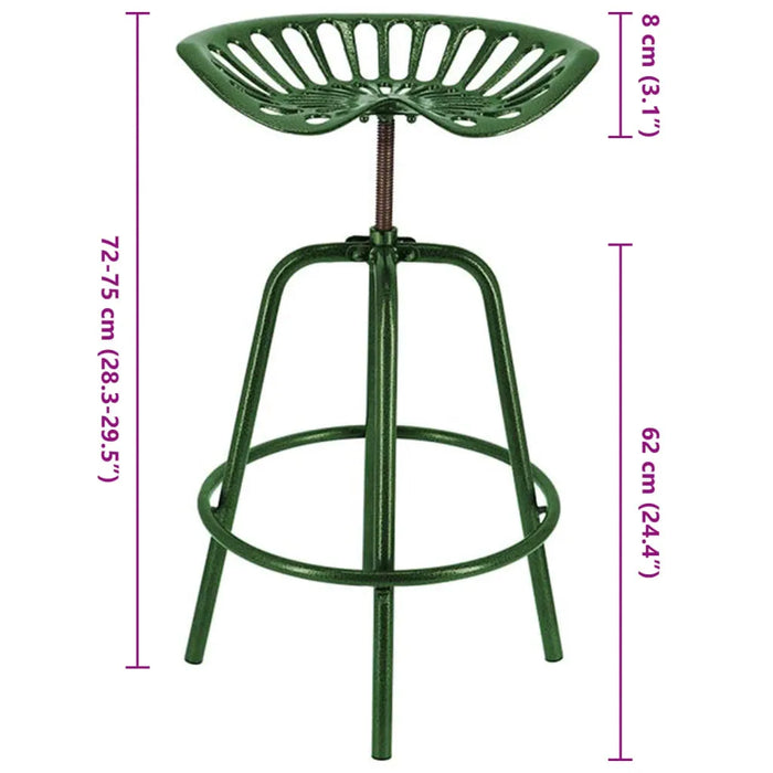 Bar Tractor Chair in Green - Little and Giant Explorers Esschert Design