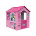 Pink Barbie Dream Holiday playhouse with Malibu and Hello Kitty decorations for kids