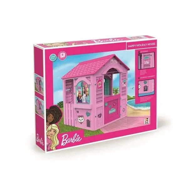 Barbie Dream Holiday House official licensed pink playhouse toy in retail packaging
