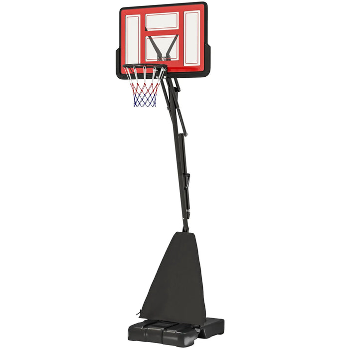 Basketball Hoop and Stand in Red | 2.45 - 3.05m - Little and Giant Explorers SPORTNOW