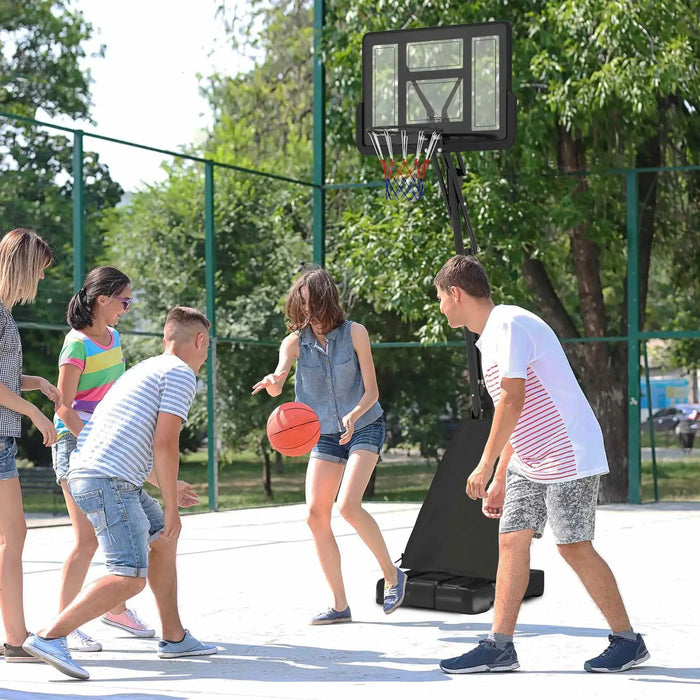 Basketball Hoop and Stand with Rebound System | 2.45 - 3.05m - Little and Giant Explorers SPORTNOW