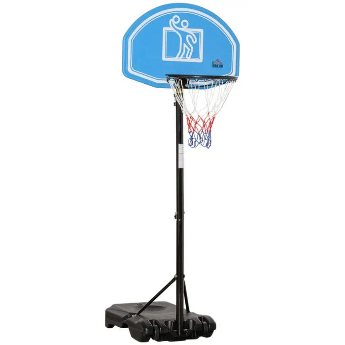 Basketball Stand 197.5-254cm | 5-Level Adjustable Height with Ball Holder - Little and Giant Explorers HOMCOM