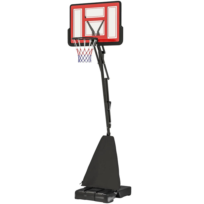 Basketball Hoop and Stand in Red | 2.45 - 3.05m - Little and Giant Explorers SPORTNOW