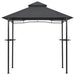 BBQ Gazebo in Anthracite and Steel (240 x 150 x 255cm) - Little and Giant Explorers vidaXL