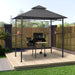 BBQ Gazebo in Anthracite and Steel (240 x 150 x 255cm) - Little and Giant Explorers vidaXL