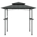 BBQ Gazebo with Side Shelves in Anthracite (240 x 150 x 243cm) - Little and Giant Explorers vidaXL