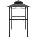 BBQ Gazebo with Side Shelves in Anthracite (240 x 150 x 243cm) - Little and Giant Explorers vidaXL