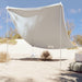 Beach Canopy with Sand Anchors in Grey (214 x 236cm) - Little and Giant Explorers vidaXL