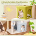 Beach-Themed Cat Tree | 180cm Tall Cat Tower - Little and Giant Explorers Costway