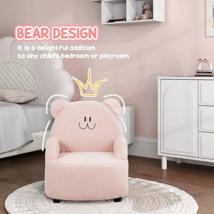 Bear Shaped Toddler Chair in Pink - Little and Giant Explorers AIYAPLAY