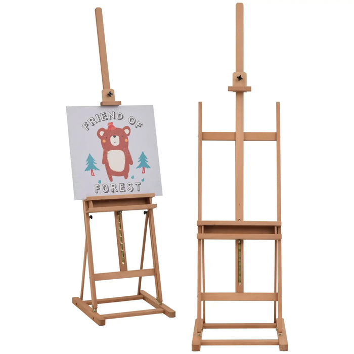 H-Frame Artist Easel with Adjustable Height (171 - 230cm) - Little and Giant Explorers Vinsetto