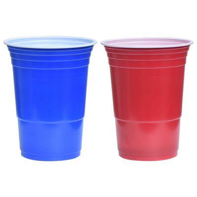 Beer Pong Table Set 0.5 L Plastic - Little and Giant Explorers vidaXL