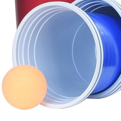 Beer Pong Table Set 0.5 L Plastic - Little and Giant Explorers vidaXL