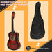 Beginner Acoustic Guitar – 3/4 Size Wine Red Guitar | Starter Kit with Nylon Strings HOMCOM - Little and Giant Explorers
