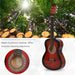 Beginner Acoustic Guitar – 3/4 Size Wine Red Guitar | Starter Kit with Nylon Strings HOMCOM - Little and Giant Explorers