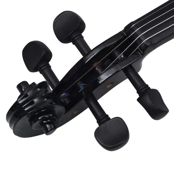 Beginners Violin Full Set with Bow and Chin Rest in Black 4/4 - Little and Giant Explorers vidaXL