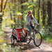 Bicycle Trailer | 360° Rotatable for 2 Kids with Hitch in Red - Little and Giant Explorers HOMCOM