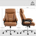 Big and Tall Executive Office Chair - Light Brown | Adjustable Height and Tilt HOMCOM - Little and Giant Explorers HOMCOM