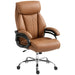 Big and Tall Executive Office Chair - Light Brown | Adjustable Height and Tilt HOMCOM - Little and Giant Explorers HOMCOM