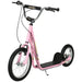 Big Wheel Kids Scooter – Pink | Adjustable 92–100cm Handlebar - Inflatable Tyres HOMCOM - Little and Giant Explorers HOMCOM