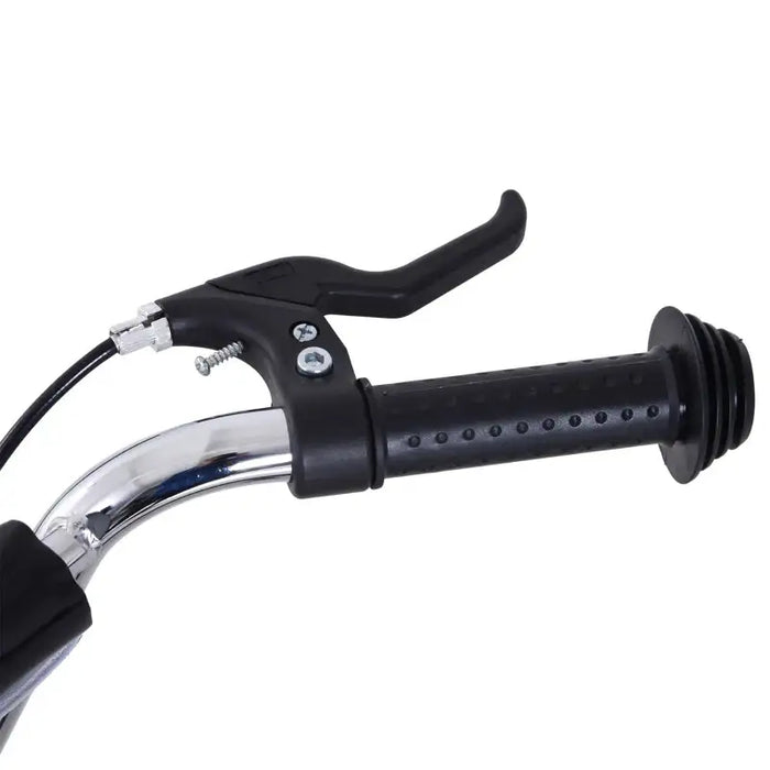 Big Wheel Teen Scooter - Black | Adjustable 92–100cm Handlebar - Inflatable Tyres HOMCOM - Little and Giant Explorers HOMCOM