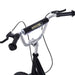 Big Wheel Teen Scooter - Black | Adjustable 92–100cm Handlebar - Inflatable Tyres HOMCOM - Little and Giant Explorers HOMCOM