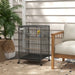 Bird Cage – Grey | Spacious Parrot and Budgie Aviary - Mobile with Wheels PAWHUT - Little and Giant Explorers PawHut