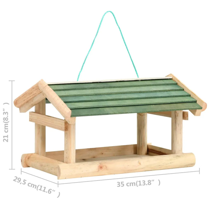 Bird Feeder in Solid Wood - Little and Giant Explorers vidaXL