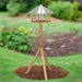 Bird Table with Silo and Round Roof in Zinc - Little and Giant Explorers Esschert Design