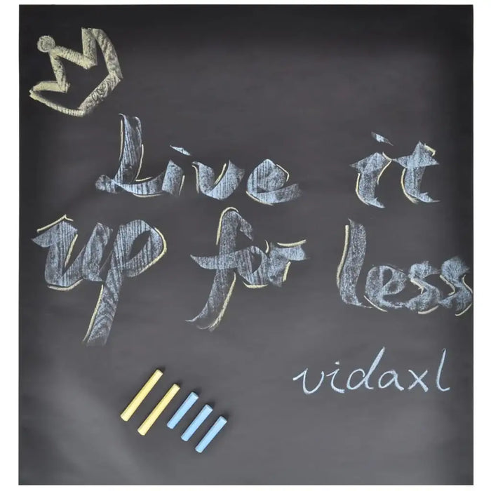 Wall Sticker Blackboard with Chalks | (2 Rolls) 0.6 x 3m - Little and Giant Explorers vidaXL