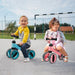 Blue Baby Balance Bike – 4 Wheels | Steel Frame and 135° Steering Limit Ages 1–2 COSTWAY - Little and Giant Explorers Costway