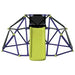 Blue Hexagonal Dome Climber with Slide | Metal Powder-Coated Steel Construction - Little and Giant Explorers vidaXL
