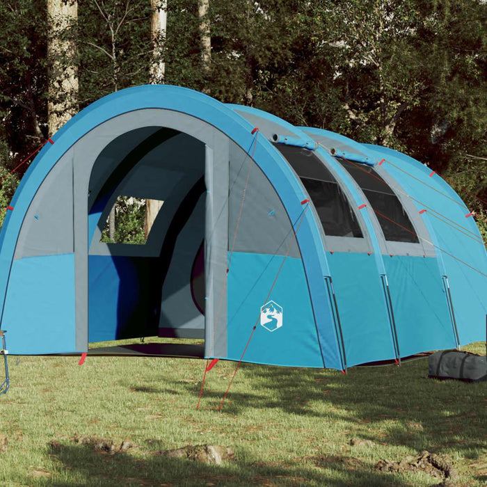 Blue Taffeta Camping Tent (4 persons) - Little and Giant Explorers vidaXL