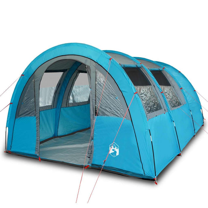 Blue Taffeta Camping Tent (4 persons) - Little and Giant Explorers vidaXL