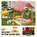 Wooden Kids Sandpit Boat-Style with Canopy and Seats - Little and Giant Explorers AIYAPLAY