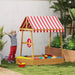 Wooden Kids Sandpit Boat-Style with Canopy and Seats - Little and Giant Explorers AIYAPLAY