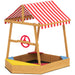 Wooden Kids Sandpit Boat-Style with Canopy and Seats - Little and Giant Explorers AIYAPLAY