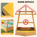 Wooden Kids Sandpit Boat-Style with Canopy and Seats - Little and Giant Explorers AIYAPLAY