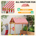 Wooden Kids Sandpit Boat-Style with Canopy and Seats - Little and Giant Explorers AIYAPLAY