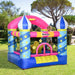 Bounce Castle with Basket and Trampoline with Blower - Little and Giant Explorers Outsunny