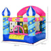 Bounce Castle with Basket and Trampoline with Blower - Little and Giant Explorers Outsunny