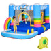 Bounce Castle with Pool, Basket and Trampoline with Blower - Little and Giant Explorers Outsunny