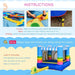 Bounce Castle with Pool, Basket and Trampoline with Blower - Little and Giant Explorers Outsunny