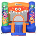 Bounce Castle with Slide, Basket and Trampoline with Blower - Little and Giant Explorers Outsunny