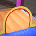 Bounce Castle with Slide, Pool House and Trampoline with Blower - Little and Giant Explorers Outsunny