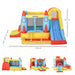 Bounce Castle with Trampoline and Slide Pool with Blower - Little and Giant Explorers Outsunny